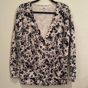 525 Animal Print Knit Cardigan with Pockets
